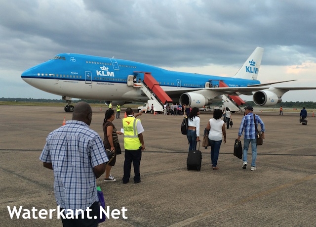 KLM weigert passagiers in Suriname die laat komen