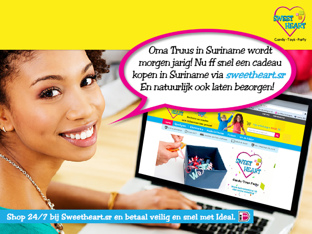 In NL bestellen voor geliefden in Suriname via Sweetheart.sr