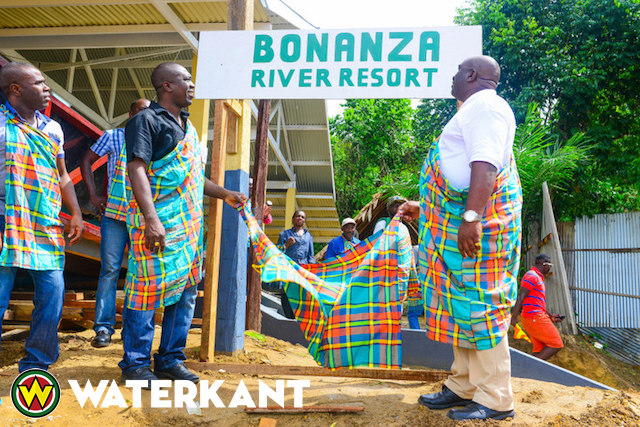 Opening Bonanza River Resort in Brokopondo