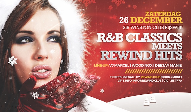 R&B Classics *meets* REWIND Hits party op 2e Kerstdag
