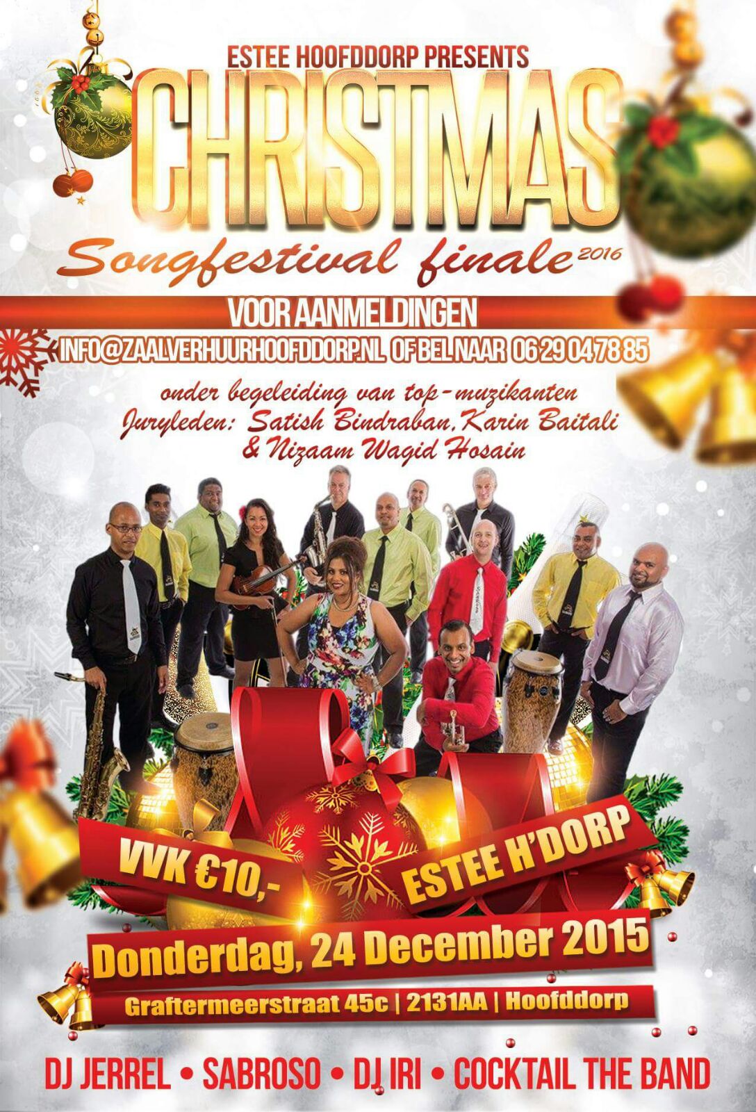 Christmas Songfestival op 24 Dec in Hoofddorp