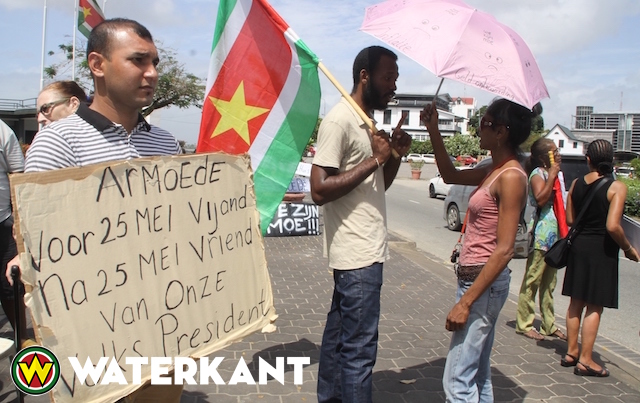 Strenge veiligheid rond betogingen in Suriname