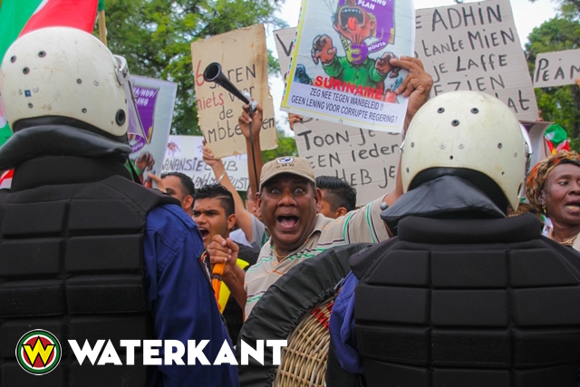 Abop niet bij protest ontevreden Surinamers