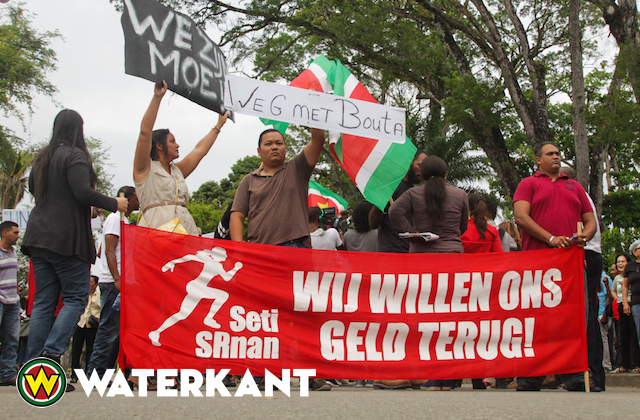 IMF-dag Suriname: vakbeweging de straat op