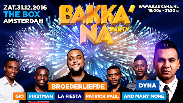 Orginele Bakka’Na Party nu ook in Amsterdam