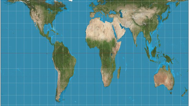 Scholieren VS gebruiken eerlijke wereldkaart
