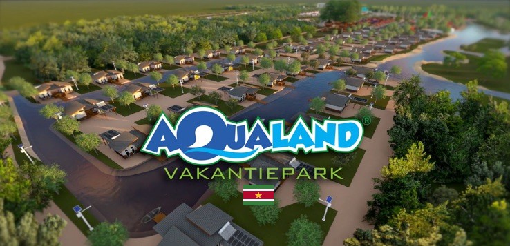Bouw Aqualand vakantiepark in Suriname
