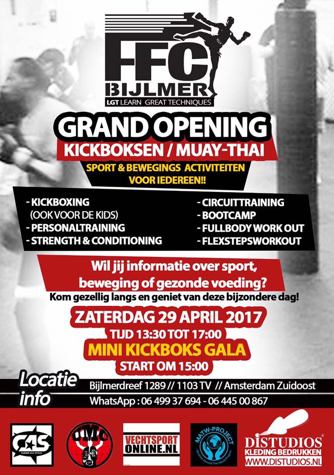 Grand opening FFC BIJLMER LGT GYM in A'dam Zuid-oost