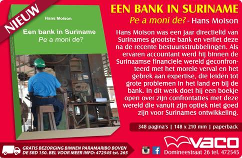 Nieuw boek 'Een bank in Suriname - Pe a moni de?'