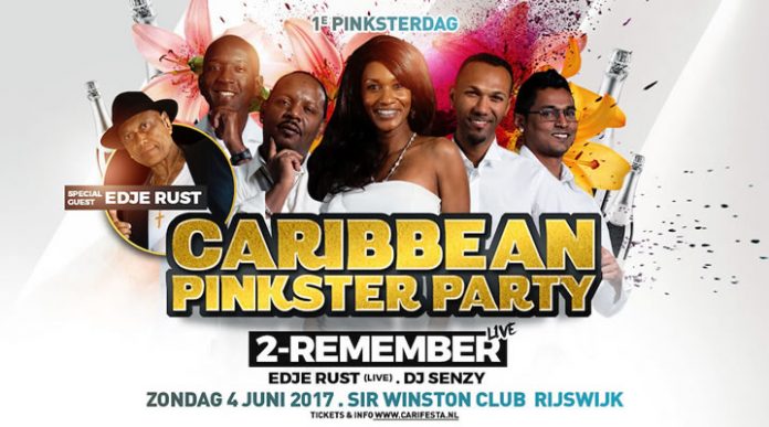 Caribbean Pinkster Party zondag 4 juni in Rijswijk