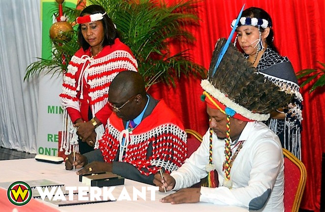 Ondertekening Gezamenlijke Verklaring Grondenrechten in Suriname