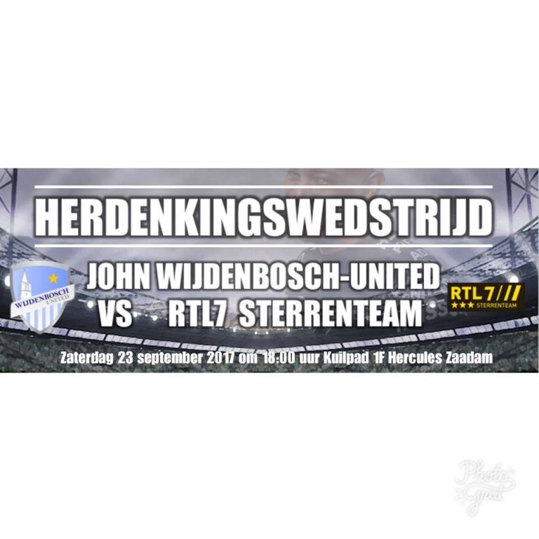 Herdenkingswedstrijd John Wijdenbosch-United vs RTL7 Sterrenteam
