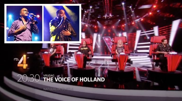 Bryan Muntslag en Lloyd de Meza in Voice of Holland