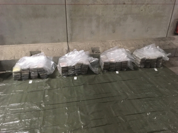 Weer arrestatie om 184 kilo cocaïne in container uit Suriname