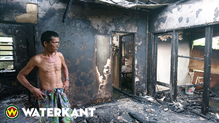 Bewoner op tijd gevlucht na brand in woning Suriname
