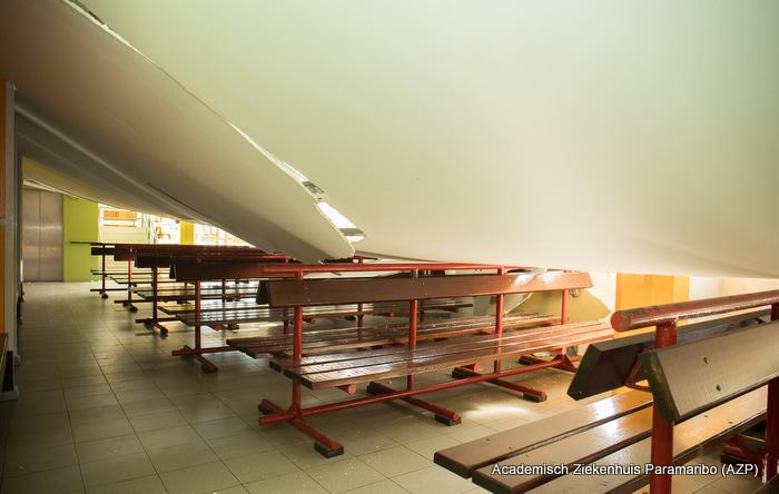 Academisch Ziekenhuis in Suriname creëert noodpoli’s na instorting plafond
