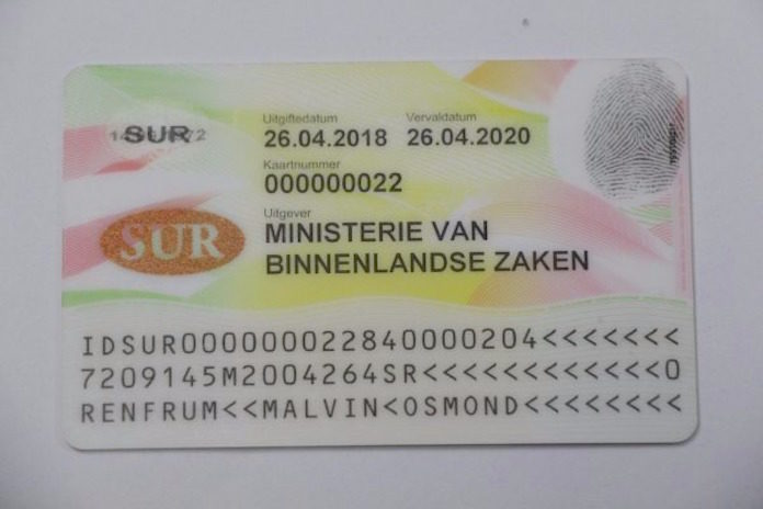 Suriname krijgt binnenkort nieuwe elektronische ID-kaart