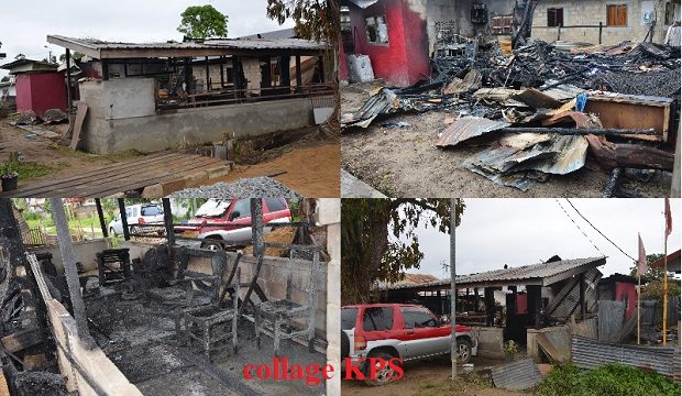 Dronken man steekt eigen huis in brand in Suriname