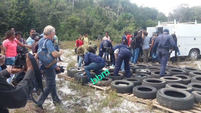 In Suriname onderschepte cocaïne vandaag te Kraka verbrand