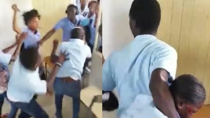 Steekwond scholiere aan gezicht na ruzie met klasgenote op school in Suriname