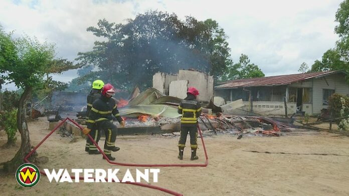 Onverzekerde woning volledig door brand verwoest in Suriname