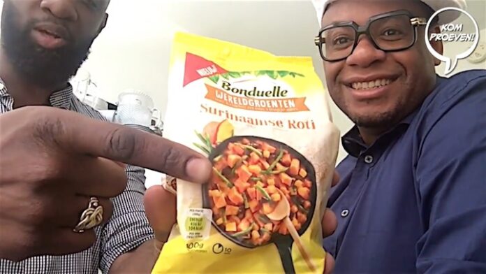 Howard proeft Surinaamse diepvries roti wereldgroenten van Bonduelle