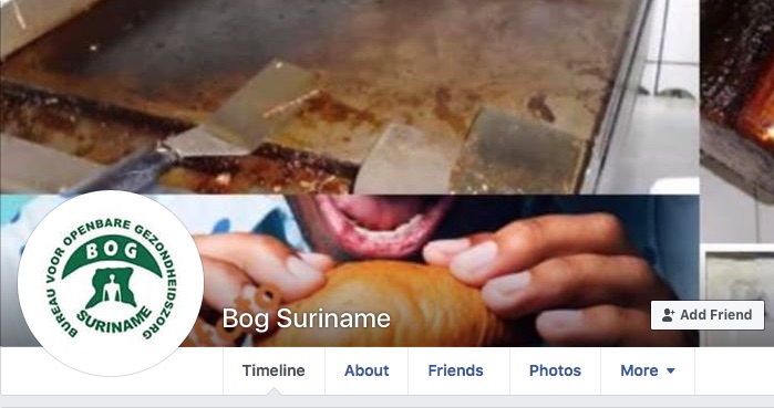 Overheid Suriname waarschuwt voor nep BOG Facebook account