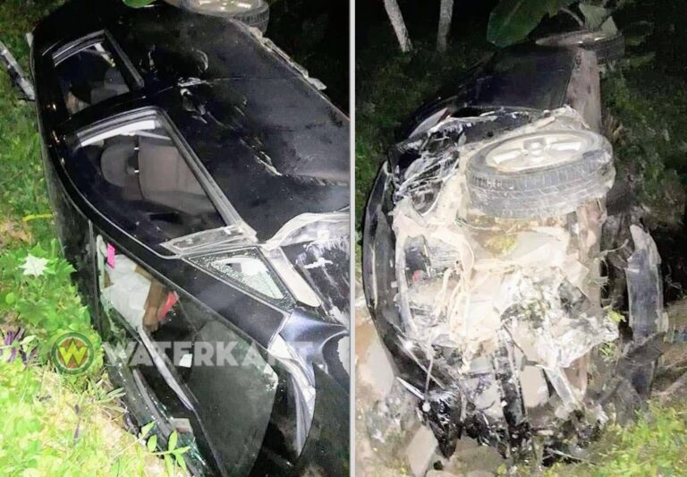 Dronken autobestuurder veroorzaakt drie aanrijdingen vlak na elkaar in Suriname