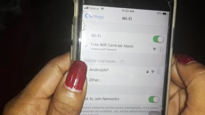 Centrale Markt in Suriname beschikt vanaf nu over gratis WiFi