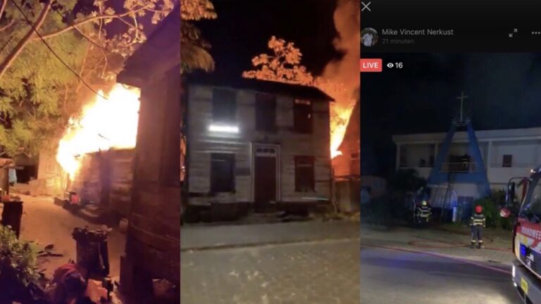 VIDEO: Districtscommissaris gaat live bij woningbrand vanmorgen