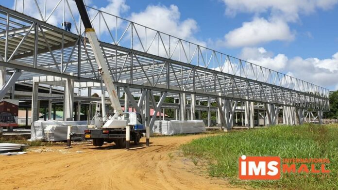 Oplevering International Mall of Suriname vertraagd door late oplevering staalconstructie