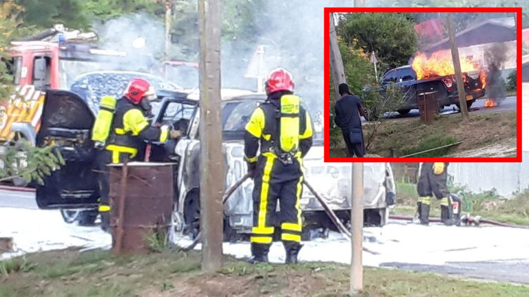 In brand gevlogen pick-up is nieuwe dienstauto van politie Suriname