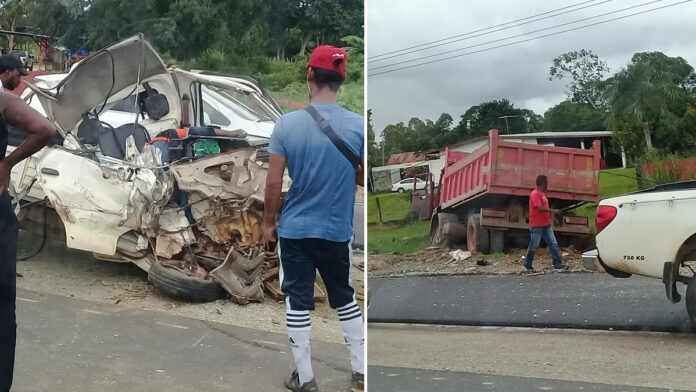 Dode bij zware aanrijding tussen pick-up en vrachtwagen op Highway
