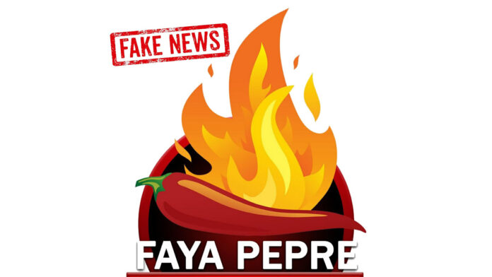 DNA leden hekelen fake news van NDP gelieerde pagina Fáya Pepré Nieuws
