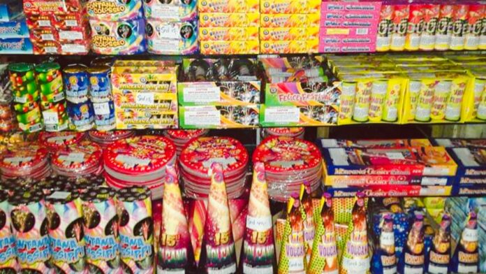 Vuurwerk in Suriname
