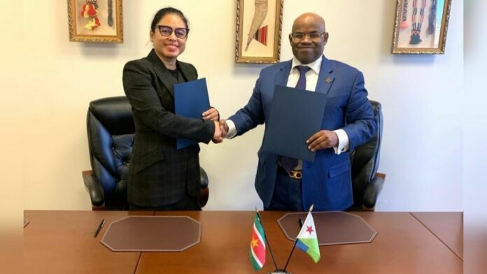 Suriname gaat diplomatieke betrekkingen aan met Djibouti
