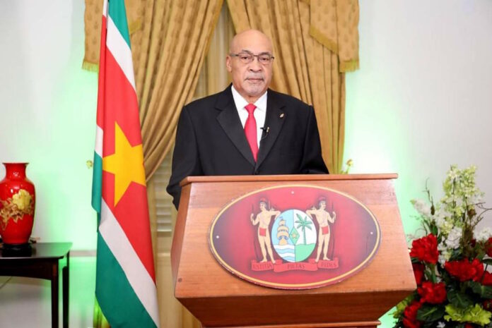 Live toespraak van Surinaamse president Bouterse over coronavirus