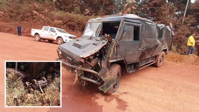 Vier militairen gewond na ongeval met legervoertuig in Suriname