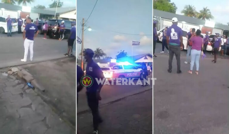VIDEO: Politie stopt NDP bijeenkomst na breken coronaregels
