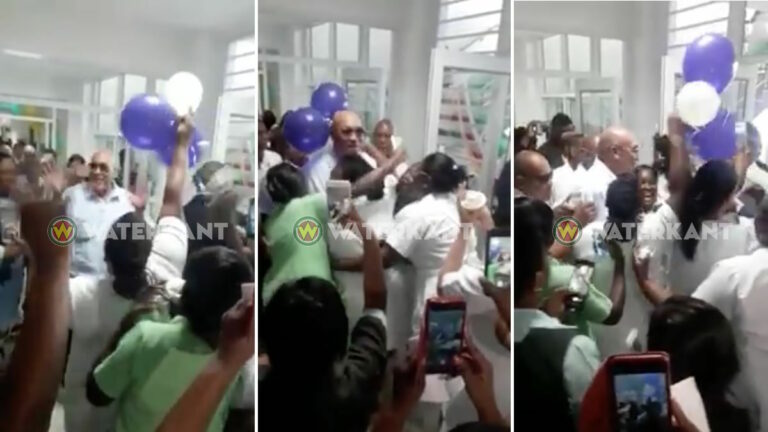 VIDEO: President en verpleegsters lappen corona regels aan hun laars