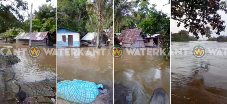 VIDEO: Wateroverlast in zuiden van Suriname door zware regenval