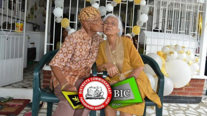Diamanten huwelijk 60 jaar voor echtpaar Singoredjo–Alim