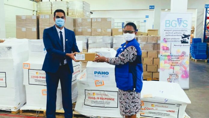 Suriname ontvangt US$ 130.000 aan Covid-benodigdheden van PAHO