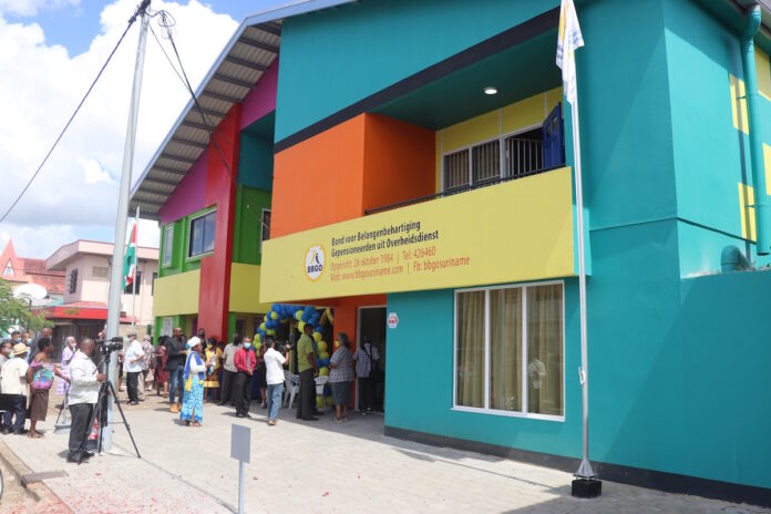 Nieuw gebouw BBGO geopend in Paramaribo
