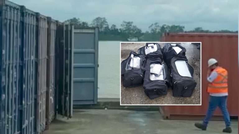 Tassen met drugs aangetroffen in container haven Suriname
