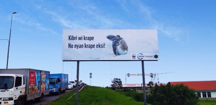 WWF-Guianas plaatst nieuwe billboards in Suriname met urgente boodschap