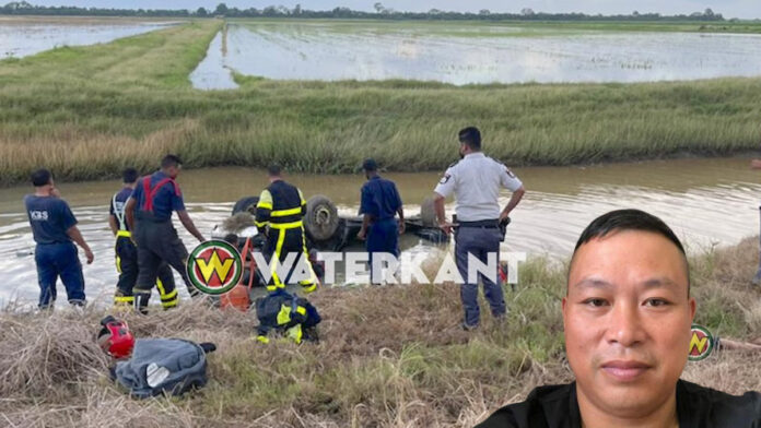 Automobilist Wenju Dong (46) overleden nadat hij te water raakte