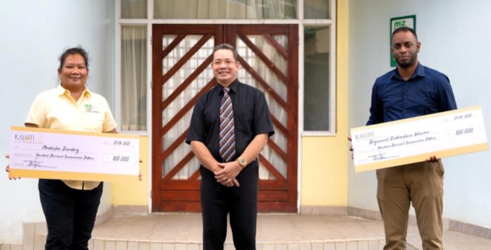 KALOTI Suriname Mint House doneert voor COVID bestrijding in werkgebied