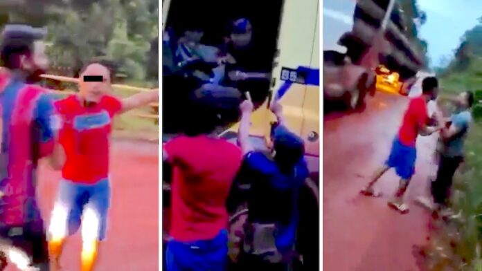 VIDEO: Agressieve man die truckchauffeurs met de dood bedreigde aangehouden