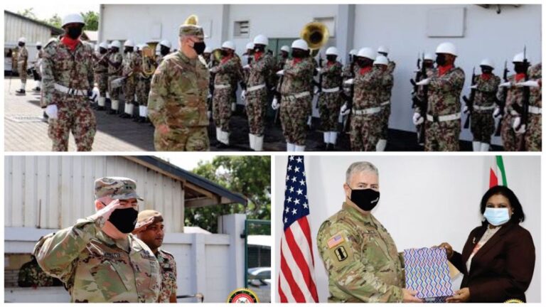 Hoge militaire delegatie uit de VS op werkbezoek in Suriname